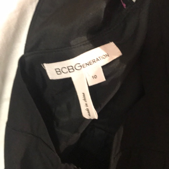 BCBG LBD.  High collar.  Open Back.  Silky lined - Picture 6 of 6